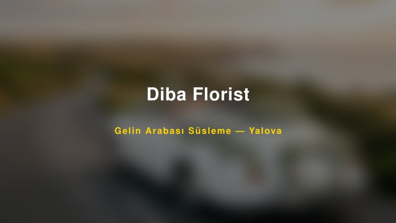 Diba Florist ile Trend Gelin Arabası Yazıları ve Konseptleri — 1